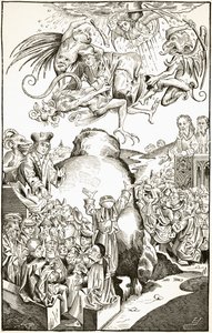 De heerschappij van de Antichrist, naar een gravure in de 